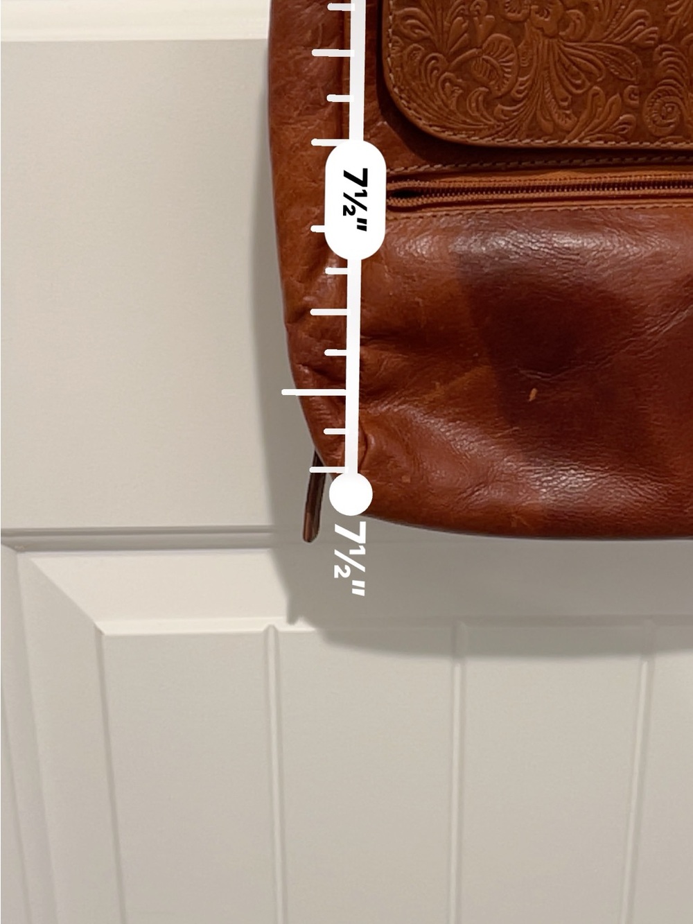 Jack George women brown leather crossbody bag. - Picture 13 of 14